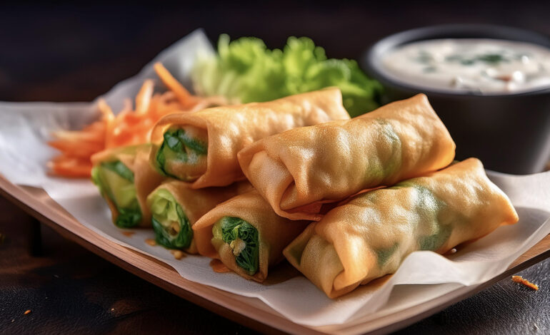 Air Fryer Vegetable Spring Rolls