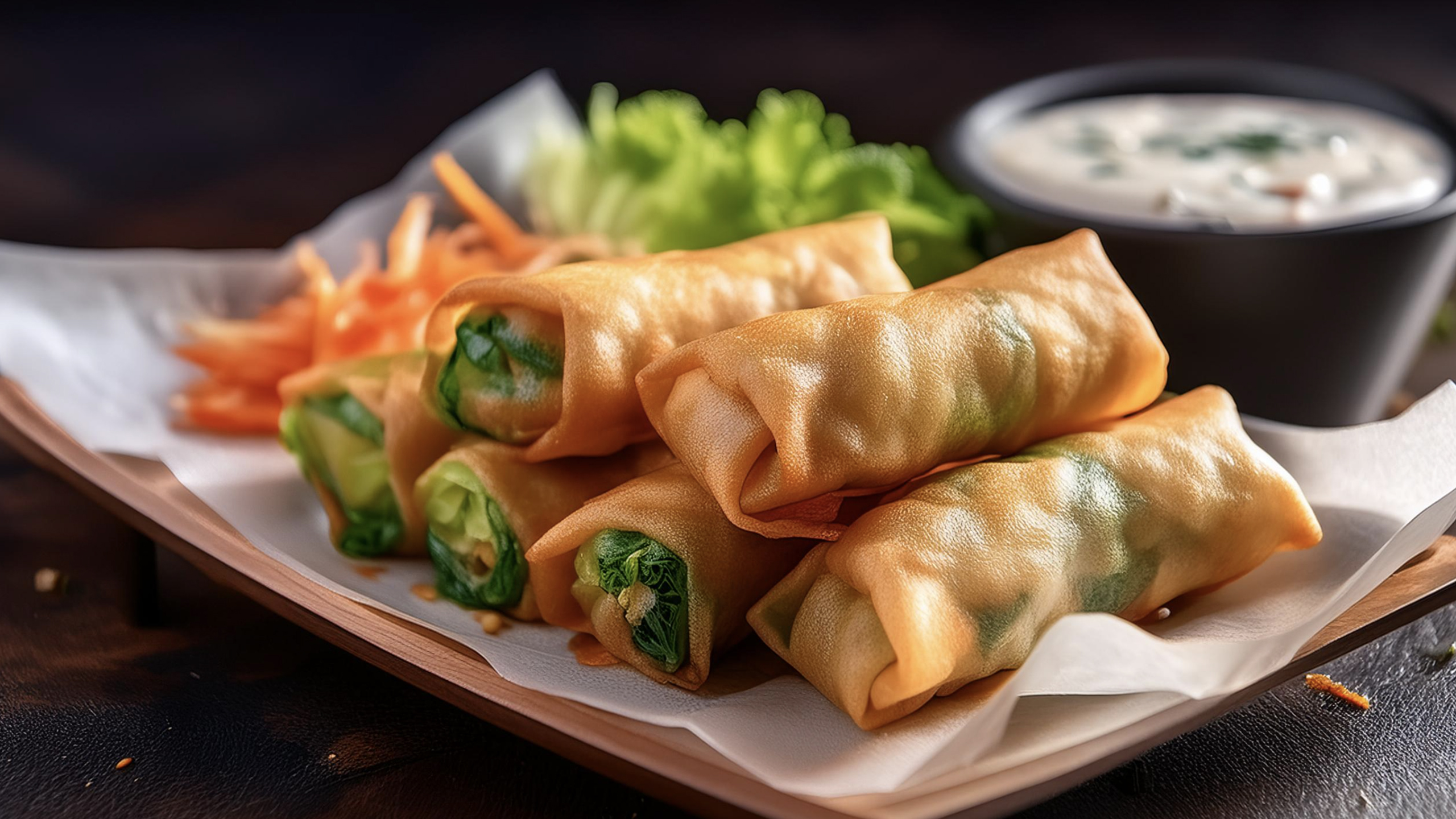 Air Fryer Vegetable Spring Rolls