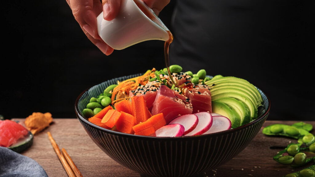 Miso Marinated Tuna Poke Bowl