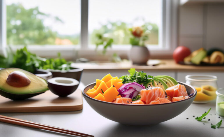 Salmon & Mango Poke Bowl