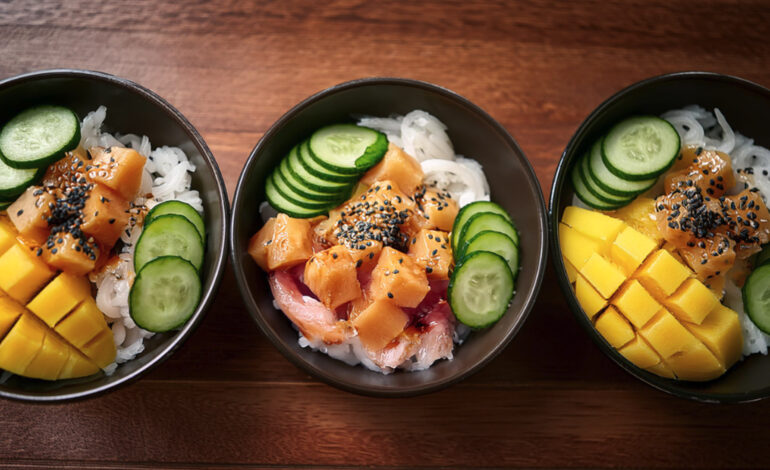 Yellowtail & Pineapple Poke Bowl