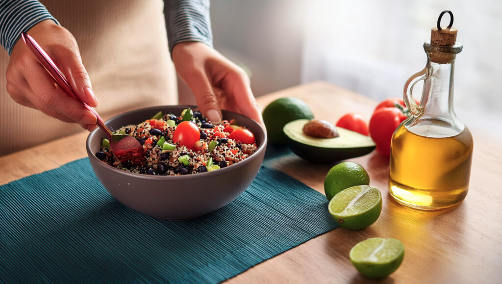 Healthy Recipes for a Balanced Diet Quinoa and Black Bean Salad