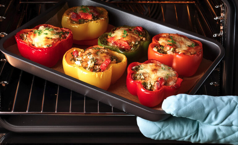 Veggie-Stuffed Bell Peppers