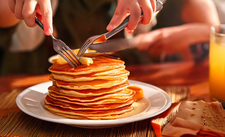 Warm Pancakes for sunday breakfast